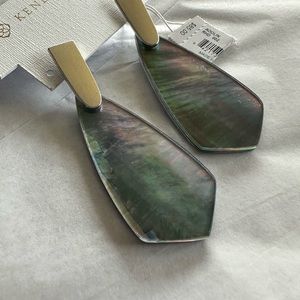 Kendra Scott Adolin Black Mother of Pearl Earrings